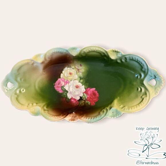 Moschendorf M Crown Bavaria Small Oval Bowl - Picture 1 of 11